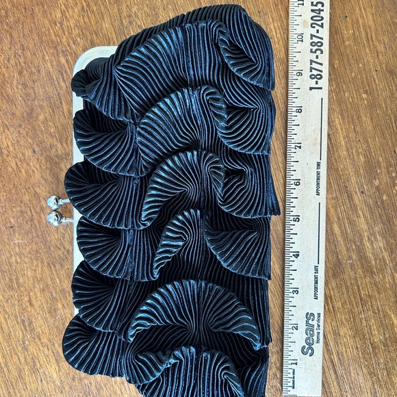 Charming Charlie Black Clutch - Picture 3 of 4